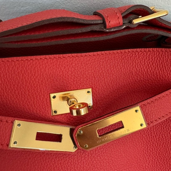 HERMES So Kelly 22 Togo Calfskin Orange - Picture 2 of 11